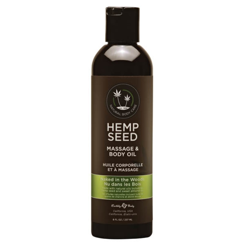 Hemp Seed Massage & Body Oil 237 ml - Naked In The Woods